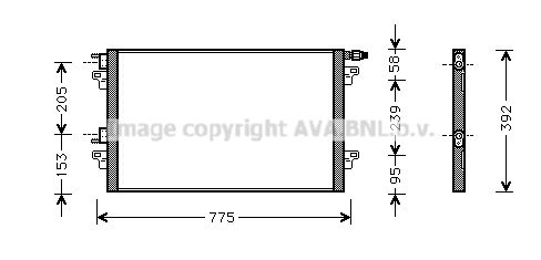 AVA QUALITY COOLING Kondensators, Gaisa kond. sistēma RTA5280